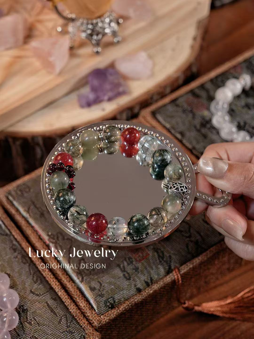 “Blossoming Fortune Crystal Bracelet – Career Success & Heart Healing”-345