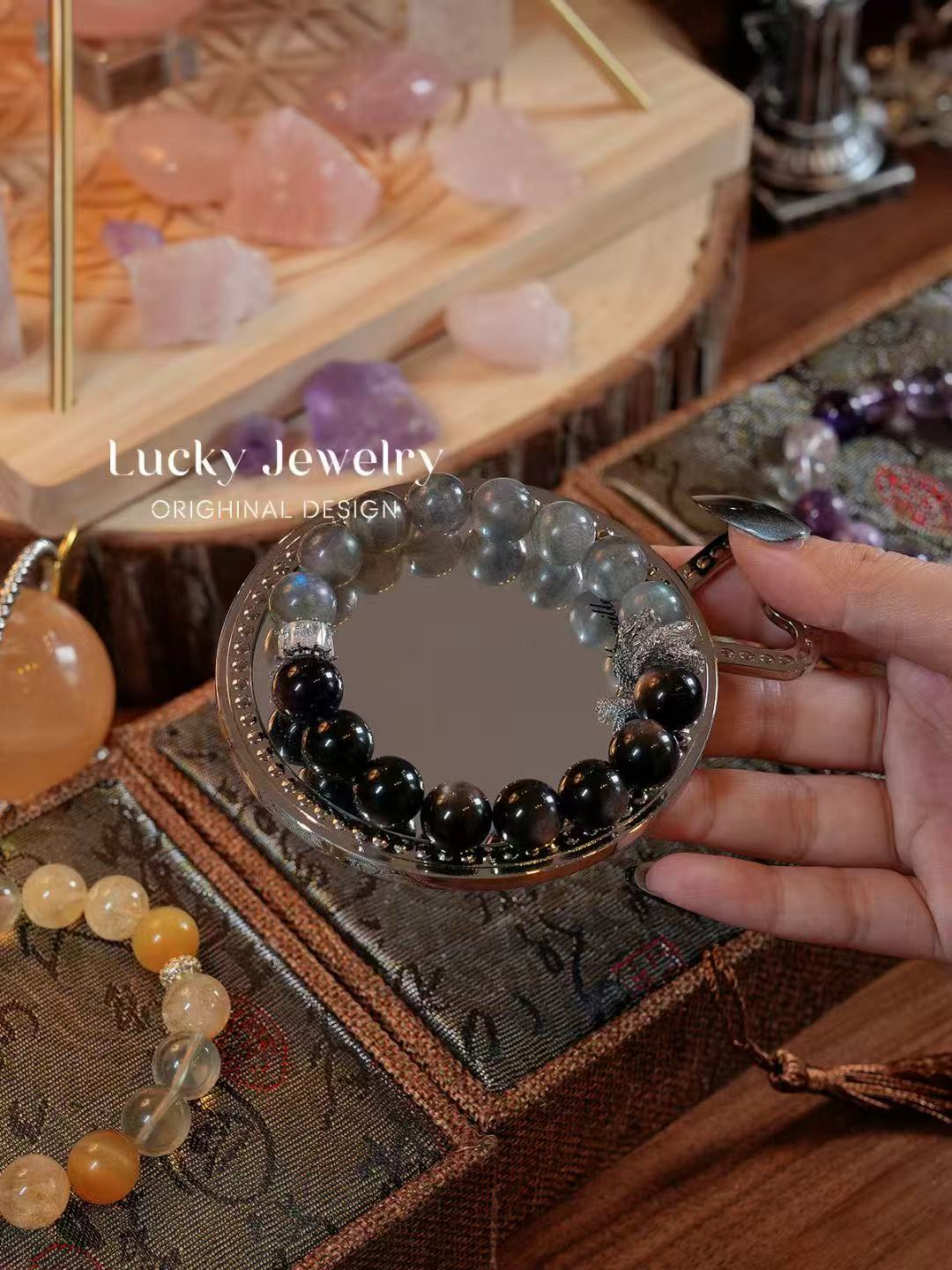 “Half-Moon Shadow Crystal Bracelet – Protection & Serenity”-296