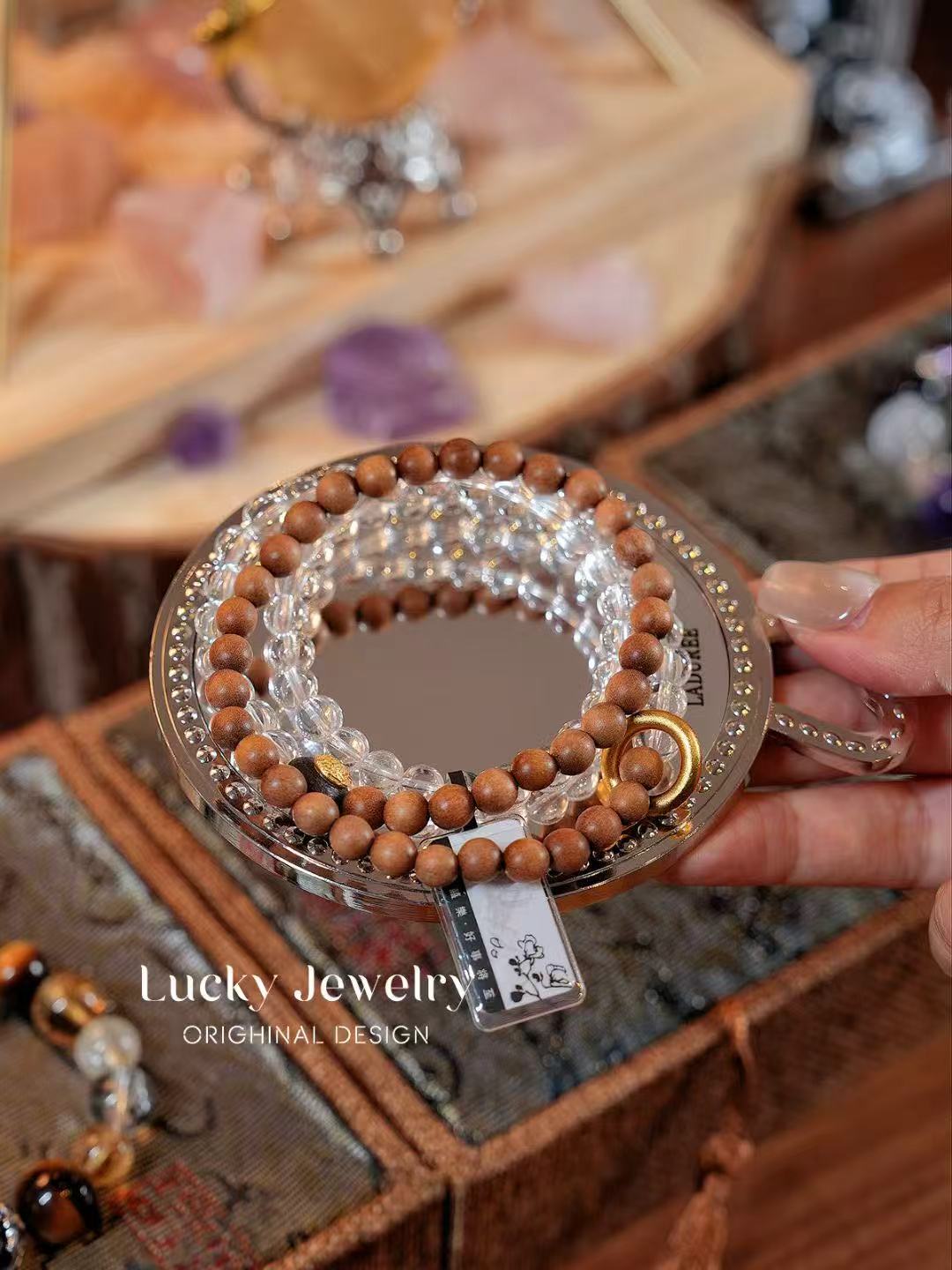 “Orange Latte Crystal Bracelet – Zen Energy & Purified Abundance”-213
