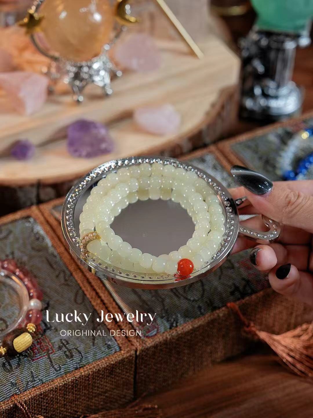 “Jade Serenity Bracelet – Hetian Jade & Nanhong Agate for Peace & Graceful Strength”-200